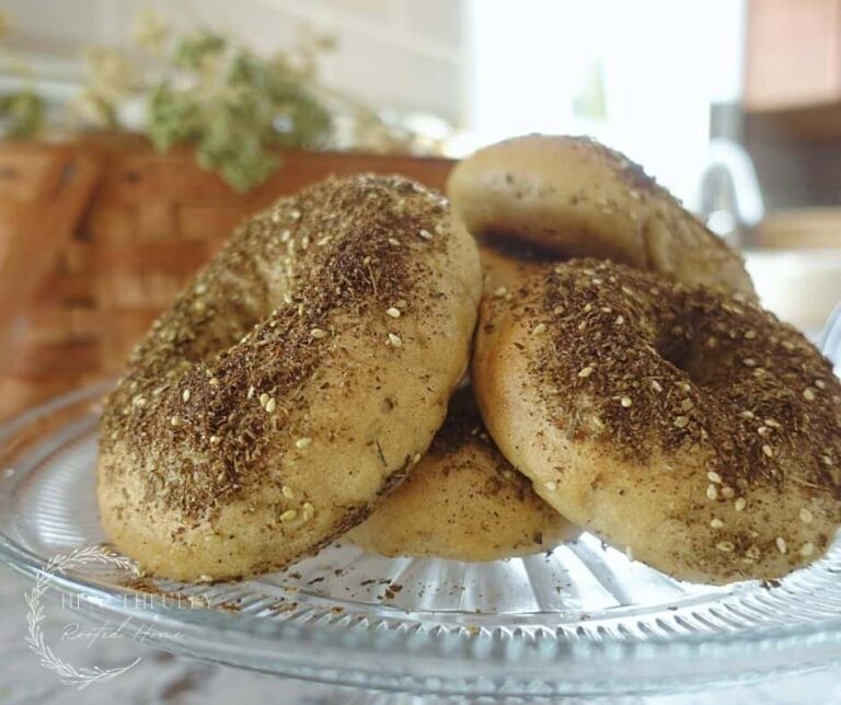 Zaatar Bagel Recipe Using Sourdough Starter