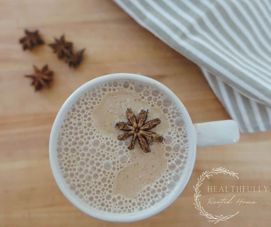 Dirty chai means there are shots of espresso added to a chai latte. I'll teach you how to make your own at home in this post!