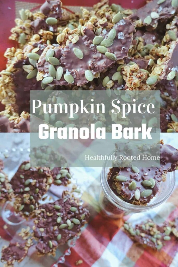 This is a healthier version of the Trader Joes Pumpkin Spice Granola Bark! It's so easy and uses way cleaner ingredients than Trader Joe's! 