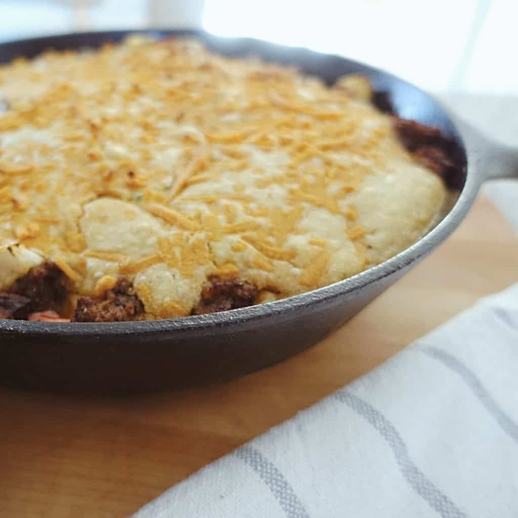 one skillet cast iron dinner idea sourdough skillet