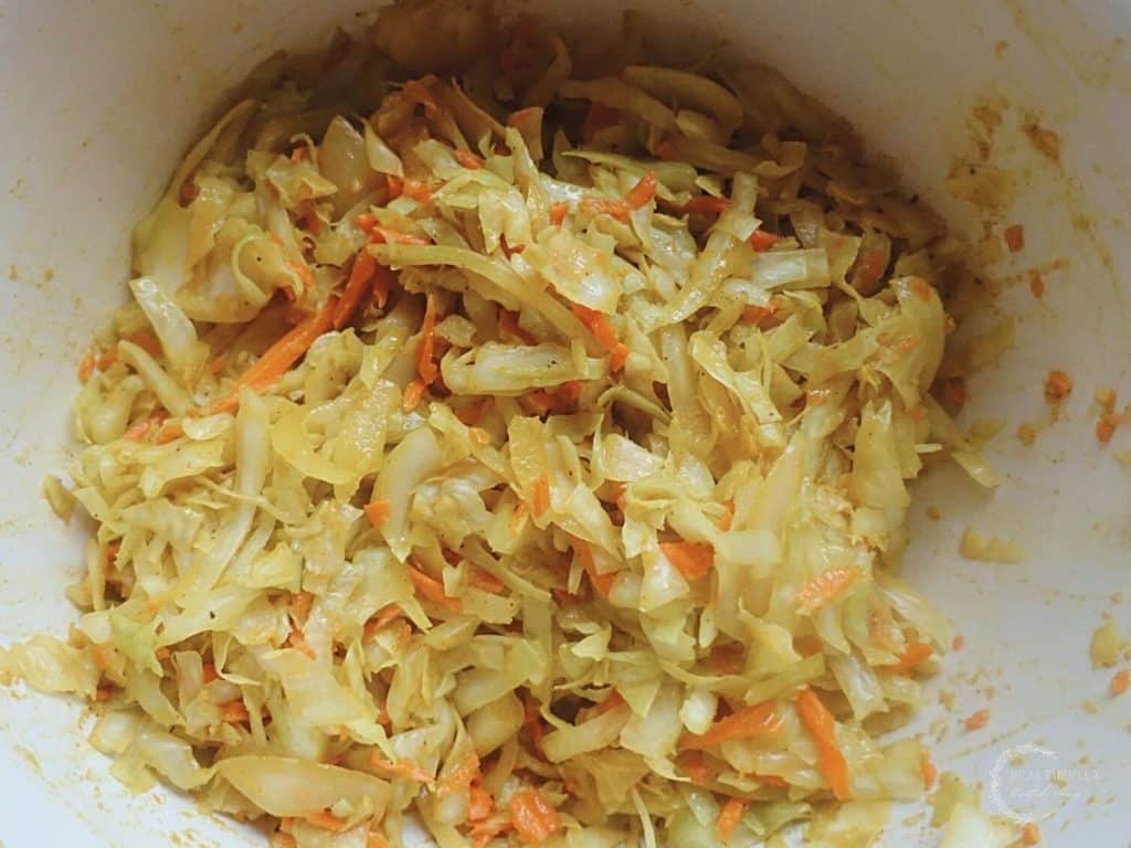 curry kraut after being massaged