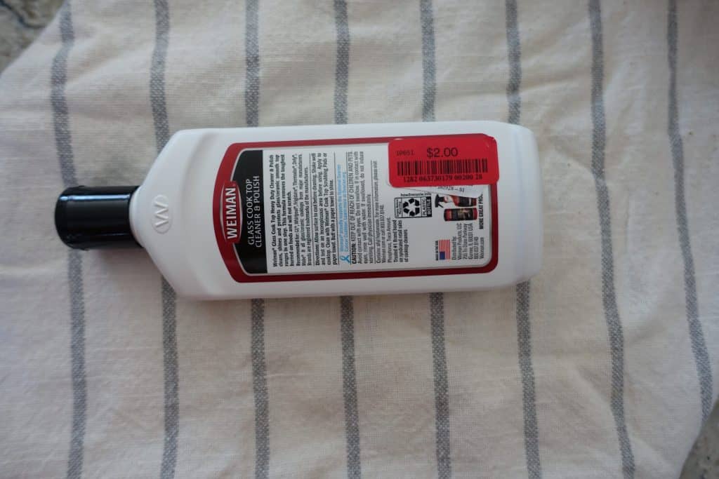weiman glass cooktop cleaner on sale for 2 dollars