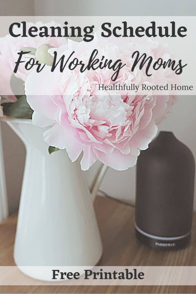 A realistic cleaning schedule for working moms. This includes a daily, weekly and monthly schedule that is actually attainable for busy moms.