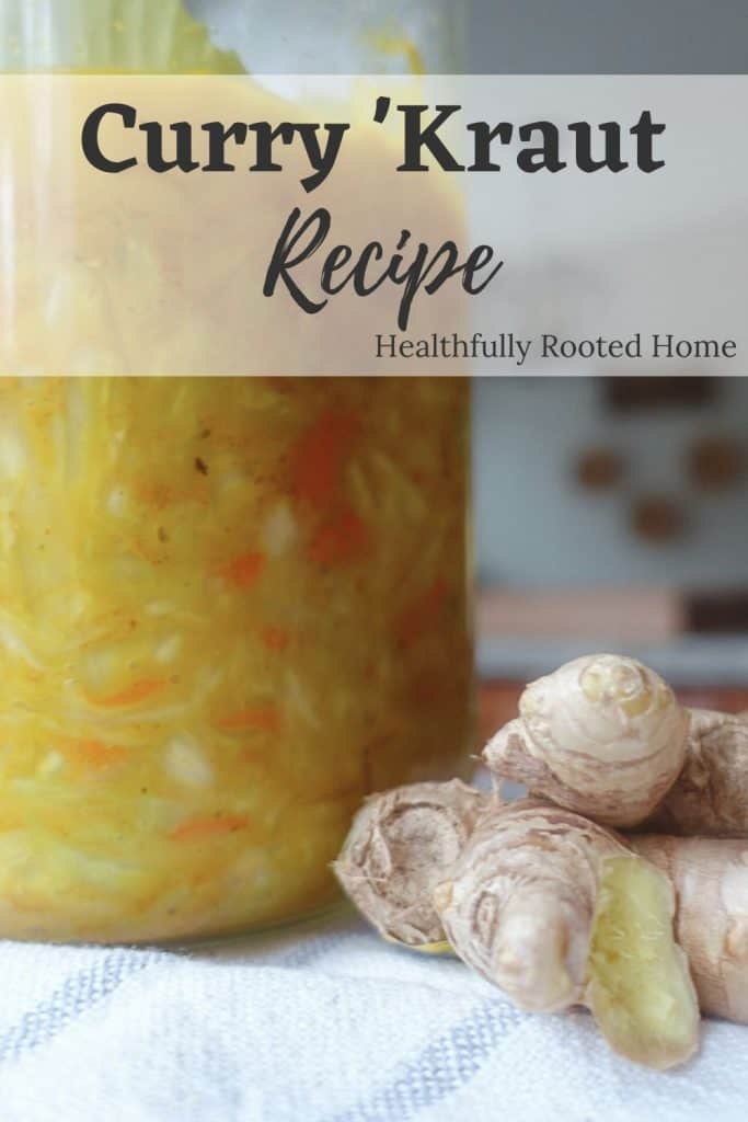 This healthy and flavorful curry kraut recipe is full of probiotics and is a fun spin on regular sauerkraut.