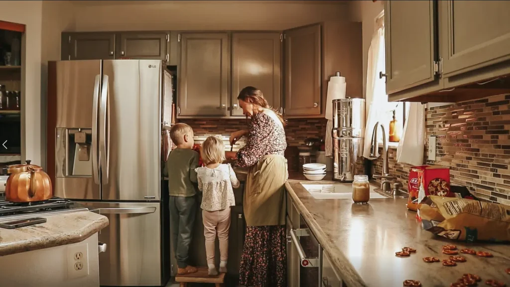 Kyrie and kids cooking