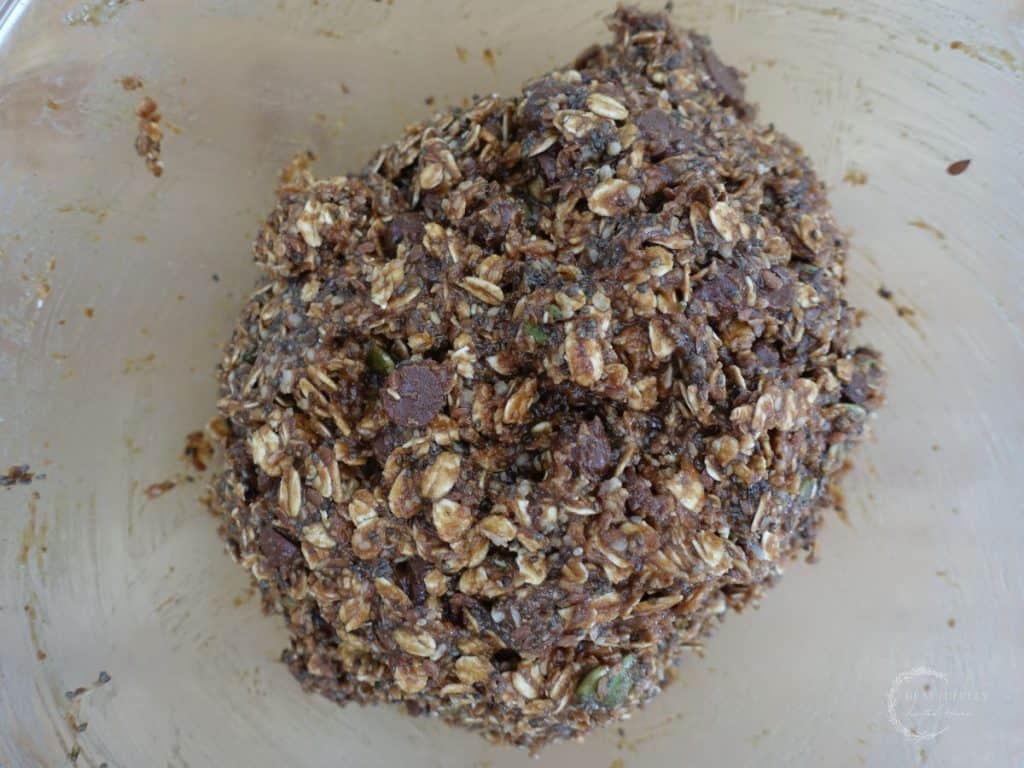boobie ball mixture all mixed up and ready to be chilled
