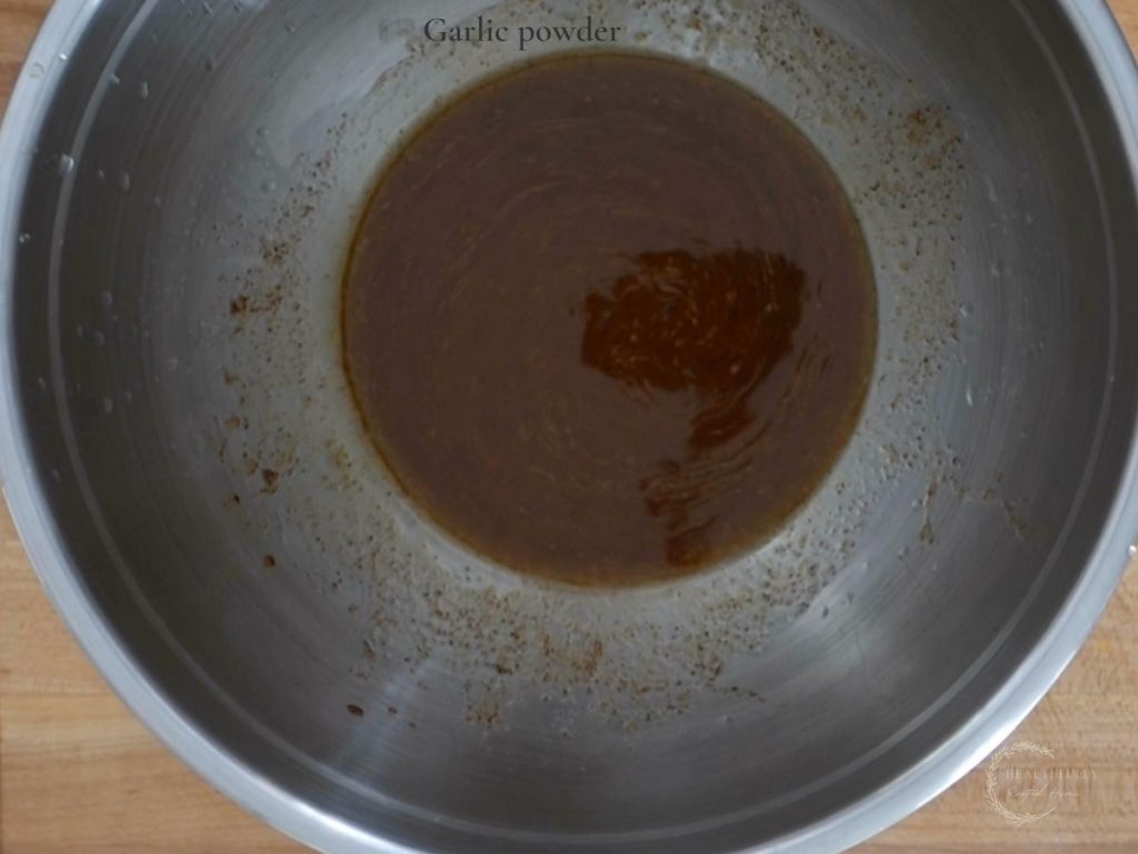 dressing for mexican caviar blended together in a large bowl