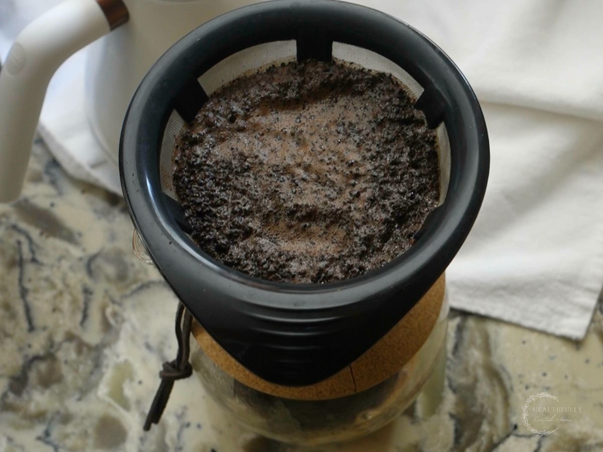 third pour hand drip in chemex