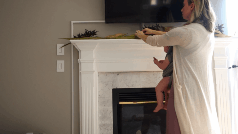 using natural decor for autumn homemaking fireplace mantel decor