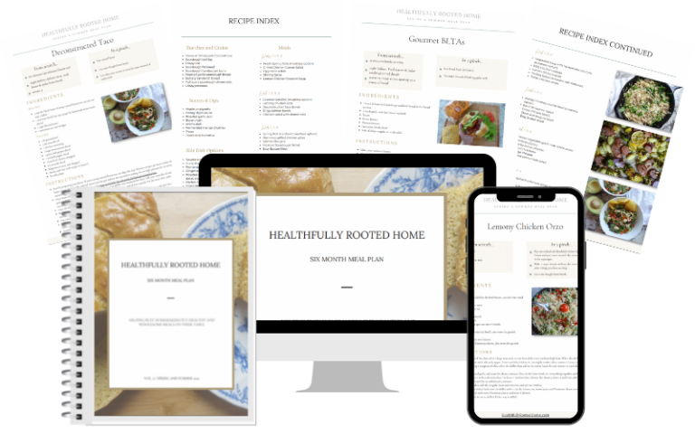 spring and summer meal plan healthfully rooted home 6 month meal plan